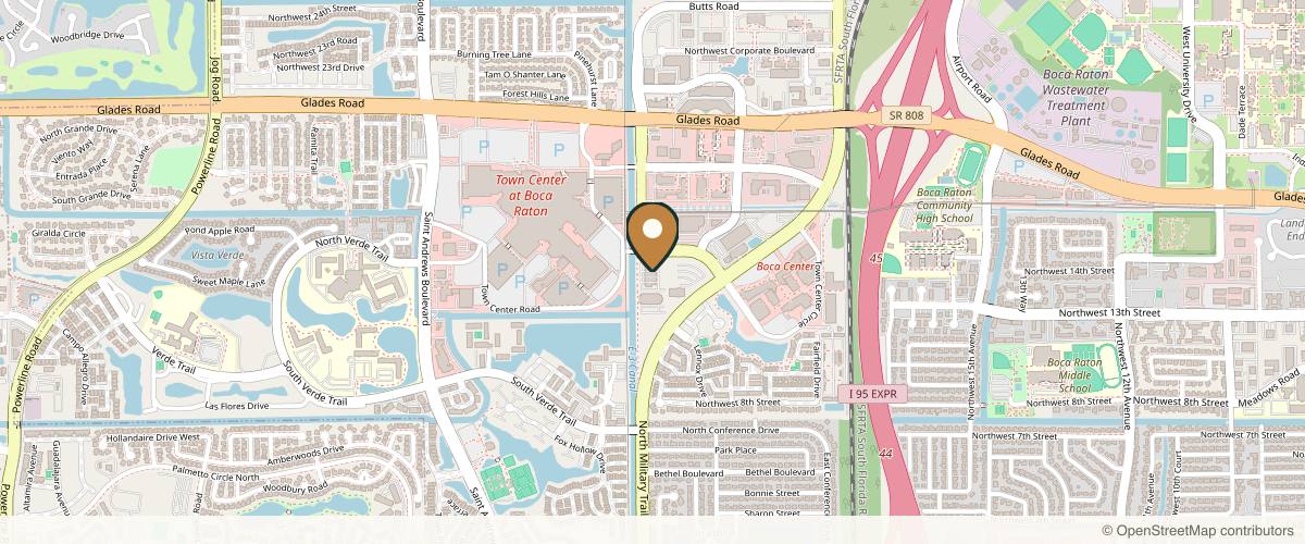 Map showing the exact location of 4Ever Young Med Spa & Wellness Center - Boca Raton at 5458 Town Center Rd Ste 21, Boca Raton, FL 33486, USA