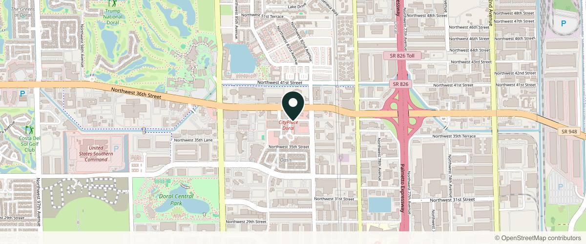 Map showing the exact location of 4Ever Young Med Spa & Wellness Center - Doral at 3535 NW 83rd Ave Ste 129, Doral, FL 33122, USA