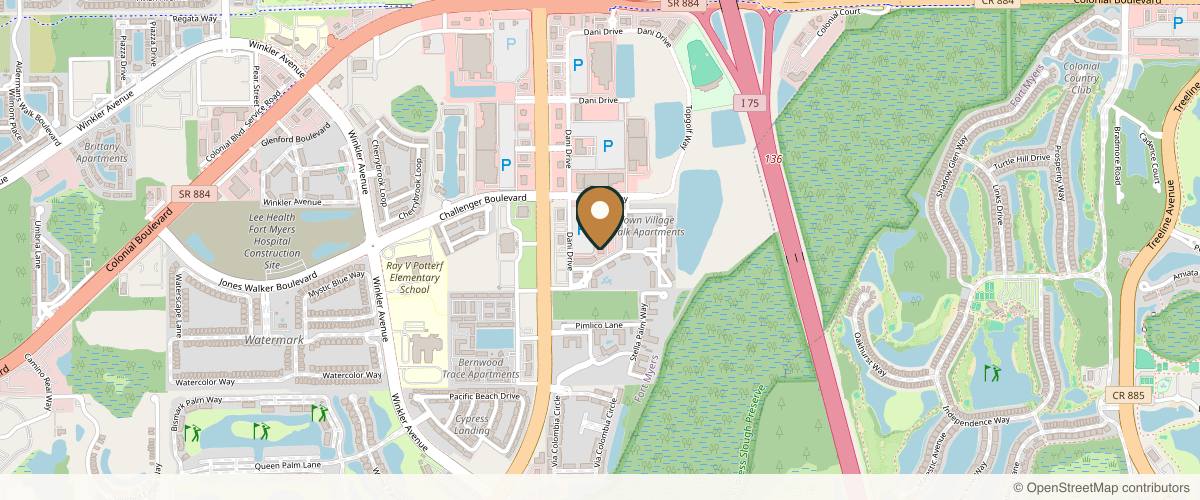Map showing the exact location of 4Ever Young Med Spa & Wellness Center - Fort Myers at 7940 Dani Dr Ste 125, Fort Myers, FL 33966, USA