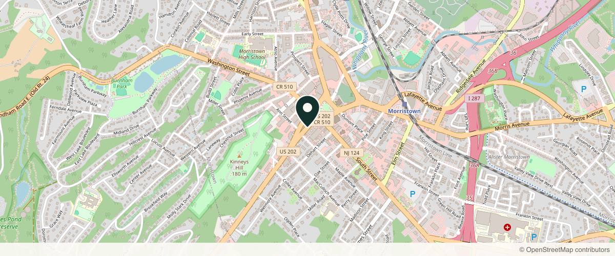Map showing the exact location of 4Ever Young Med Spa & Wellness Center - Morristown at 40 Market St Ste 3b, Morristown, NJ 07960, USA