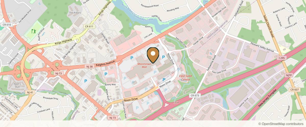 Map showing the exact location of A Medical Spa located next to Rizzieri at 400 NJ-38 Ste 1440, Moorestown, NJ 08057, USA
