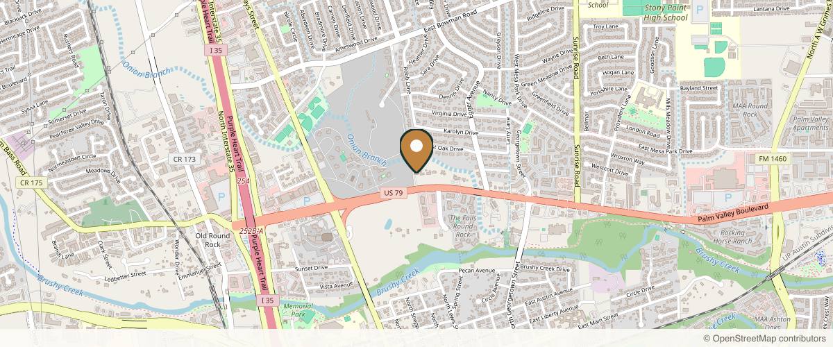 Map showing the exact location of ABL Medical Spa & Wellness Clinic MD at 500 E Palm Valley Blvd, Round Rock, TX 78664, USA