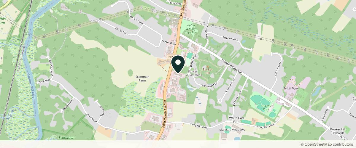 Map showing the exact location of About Face Medical Aesthetics at 64 Portsmouth Ave Ste 4, Stratham, NH 03885, USA