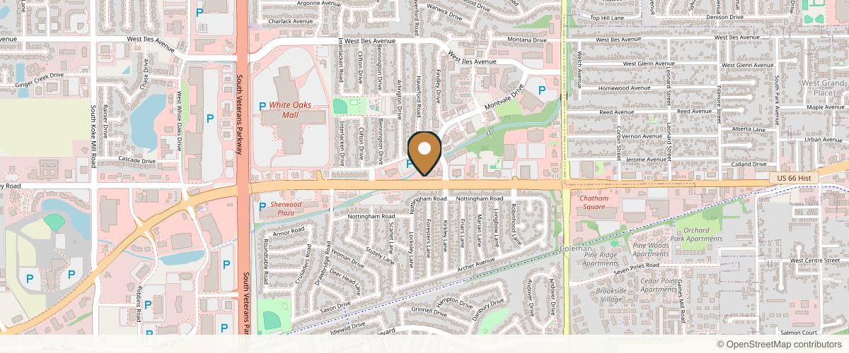 Map showing the exact location of Absolut Aesthetics & Wellness Medspa at 2205 Wabash Ave #107, Springfield, IL 62704, USA