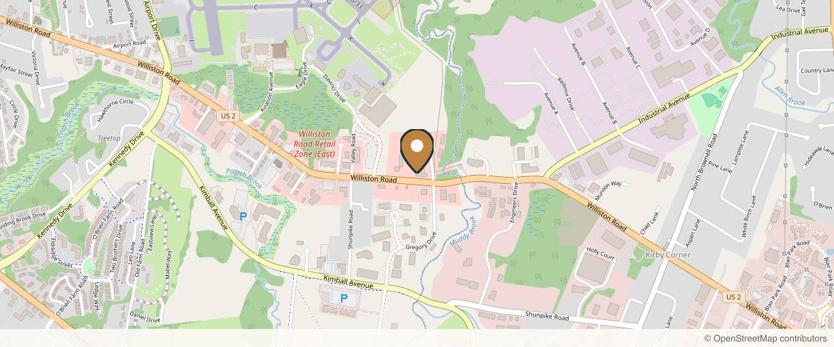 Map showing the exact location of Absolute Wellness Healing Spa at 4050 Williston Rd #133, South Burlington, VT 05403, USA
