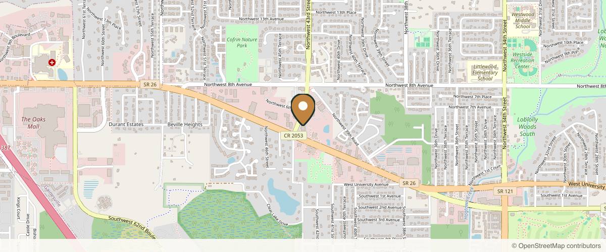 Map showing the exact location of Accent Aesthetics at 4340 Newberry Rd #301, Gainesville, FL 32607, USA