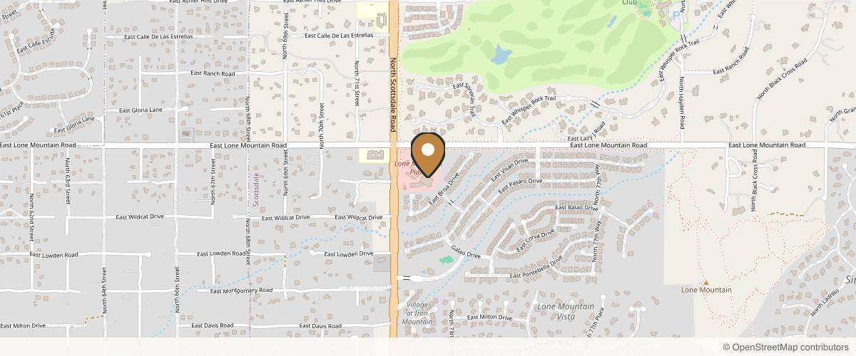 Map showing the exact location of Adam & Eve Medical Aesthetics at 31309 N Scottsdale Rd Ste.100, Scottsdale, AZ 85266, USA