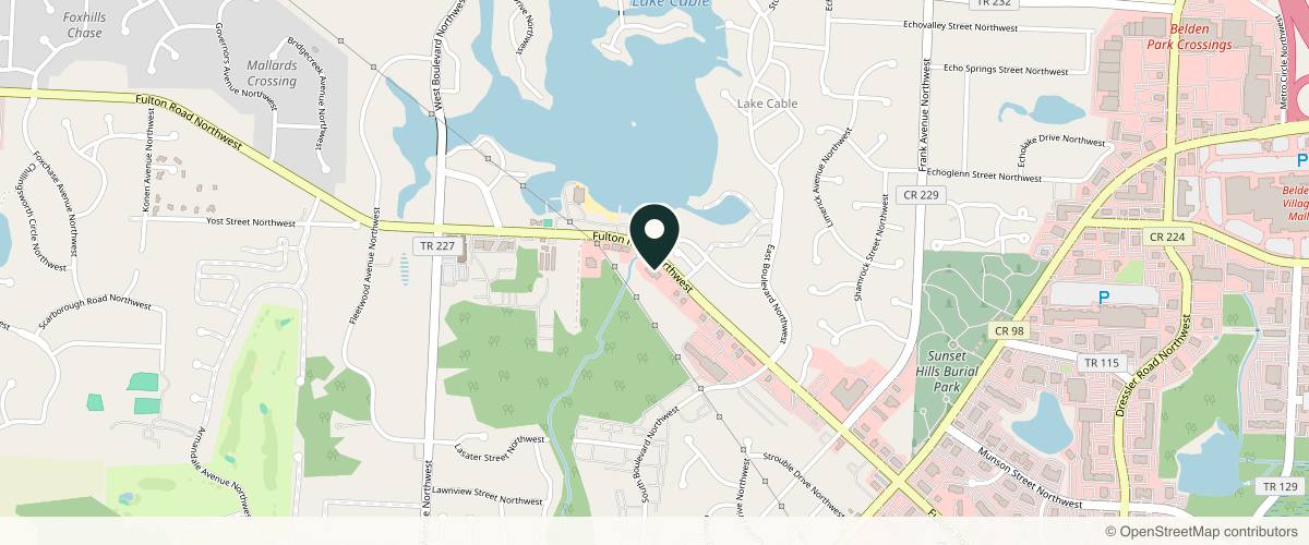 Map showing the exact location of Adela Medical Spa at 5562 Fulton Dr NW, Canton, OH 44718, USA