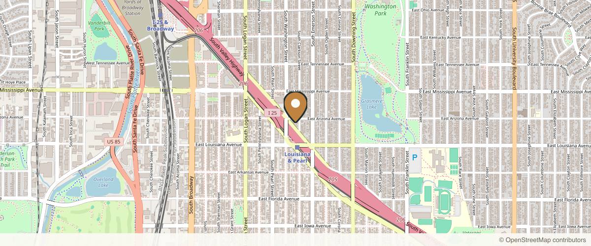 Map showing the exact location of Adore Aesthetix at 1221 S Clarkson St #300, Denver, CO 80210, USA
