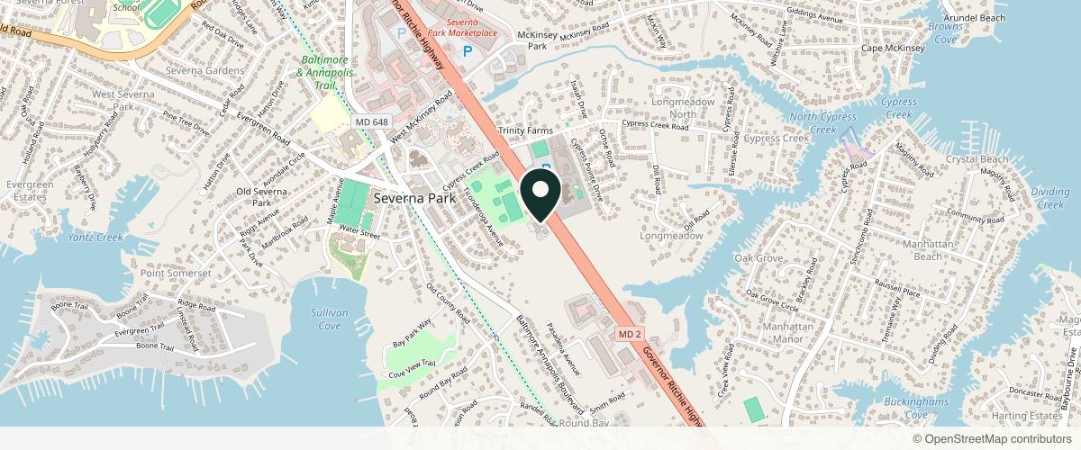 Map showing the exact location of Adoro Medical Spa at 692A Ritchie Hwy #2B, Severna Park, MD 21146, USA