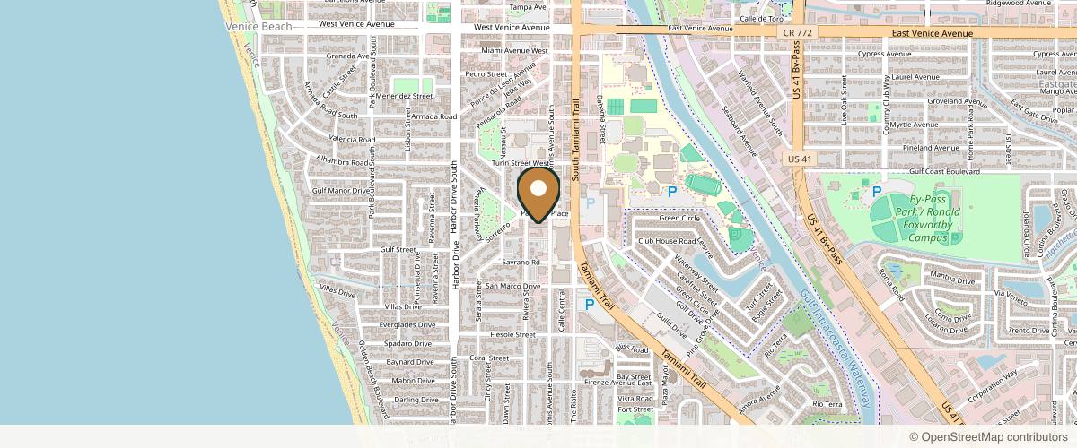 Map showing the exact location of Advanced Dermatology and Cosmetic Surgery at 209 Palermo Pl C, Venice, FL 34285, USA