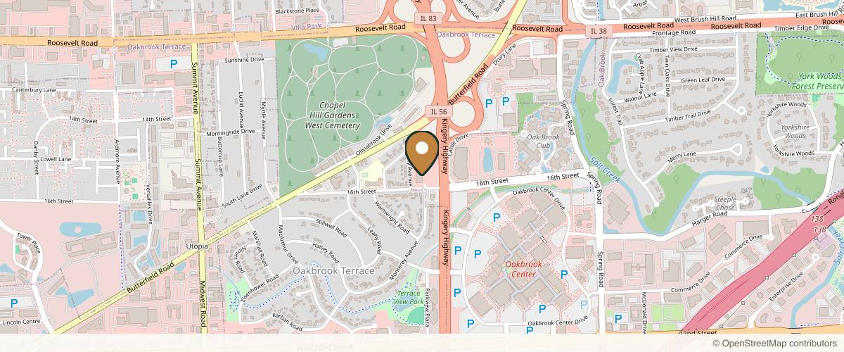 Map showing the exact location of Aespala MedSpa & Plastic Surgery at 1600 16th St Unit 8, Oak Brook, IL 60523, USA