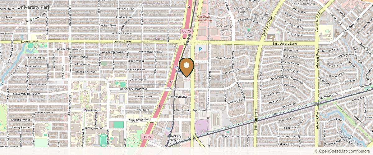 Map showing the exact location of Aesteem Aesthetics at One Energy Square, 4925 Greenville Ave Ste 550, Dallas, TX 75206, USA