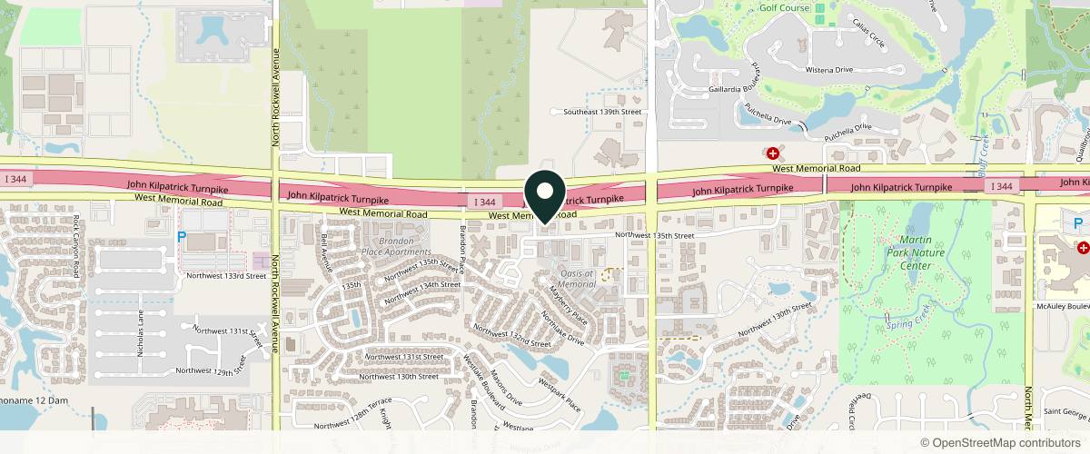 Map showing the exact location of Aesthetic Center of Excellence (ACE) at 6200 W Memorial Rd Ste H, Oklahoma City, OK 73142, USA