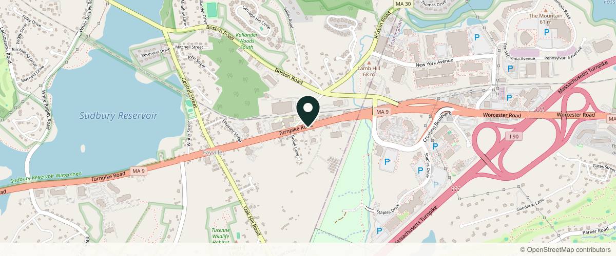 Map showing the exact location of Aesthetic Dose at 30 Turnpike Rd Suite 11, Southborough, MA 01772, USA
