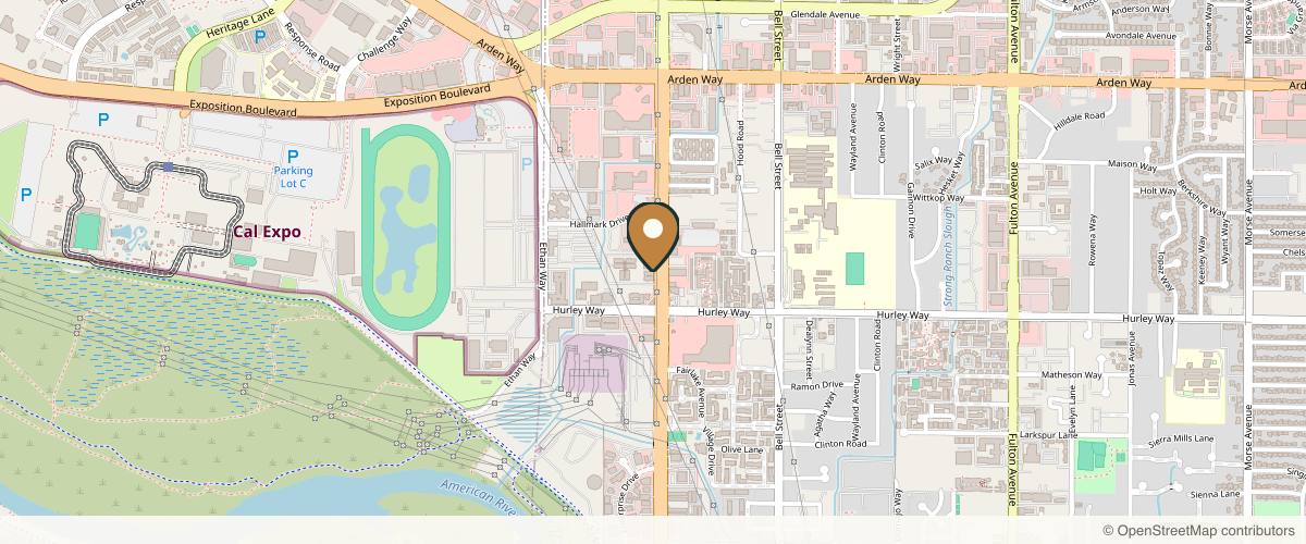 Map showing the exact location of Aesthetic Envy at 1321 Howe Ave Unit 111, Sacramento, CA 95825, USA