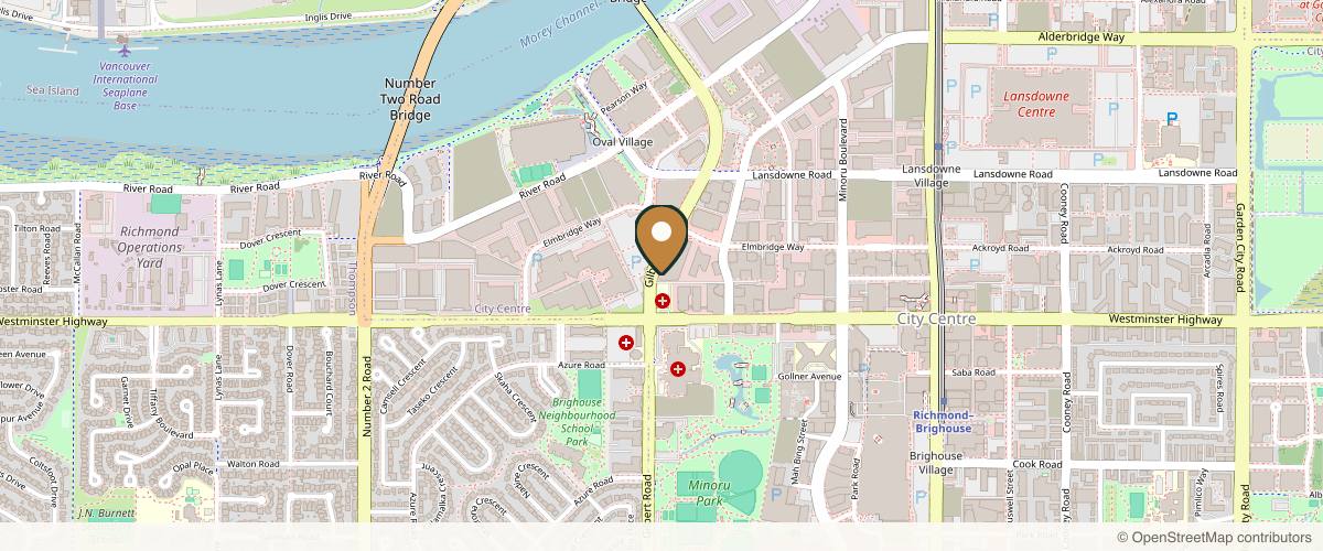 Map showing the exact location of Aesthetic Miracle Cosmetic Clinic at 5788 Gilbert Rd. #160, Richmond, BC V7C 0G1, Canada