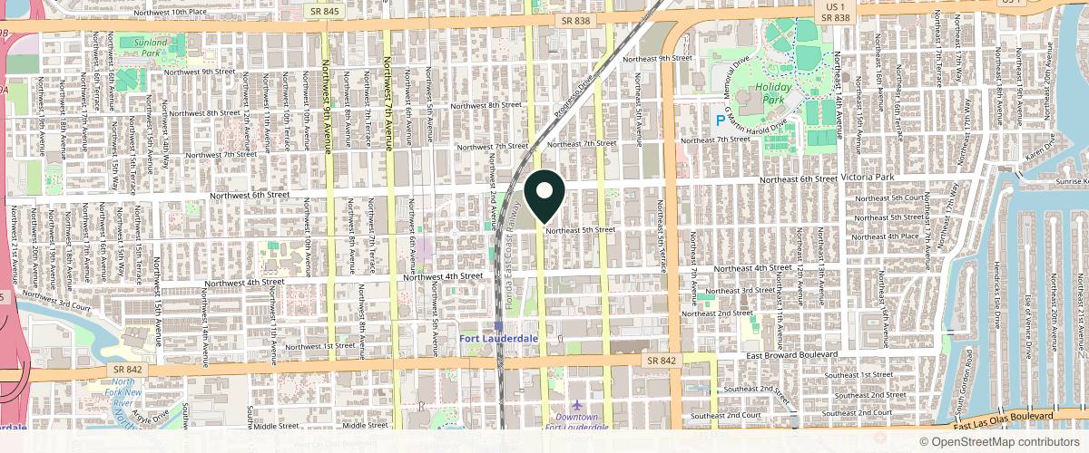 Map showing the exact location of Aesthetic Ranch Medical Spa at 540 N Andrews Ave Suite 107-109, loft 22, Fort Lauderdale, FL 33301, USA