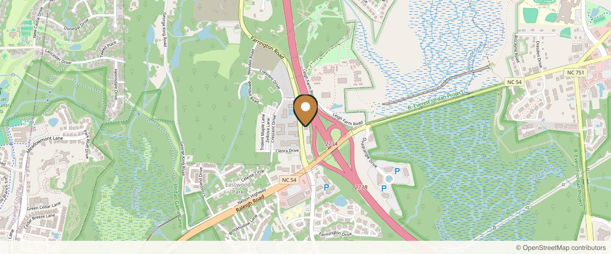 Map showing the exact location of Aesthetic Solutions at 5821 Farrington Rd, Chapel Hill, NC 27517, USA