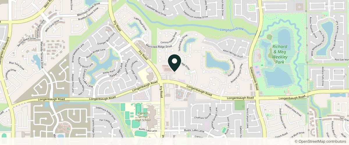 Map showing the exact location of Aesthetica MD Med Spa - Cypress at 8118 Fry Rd #1304, Cypress, TX 77433, USA