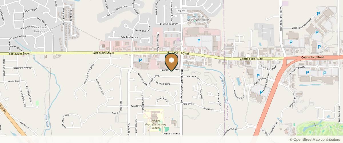 Map showing the exact location of Aesthetics by Chelsie at 694 Commerce Ct B, Prattville, AL 36066, USA