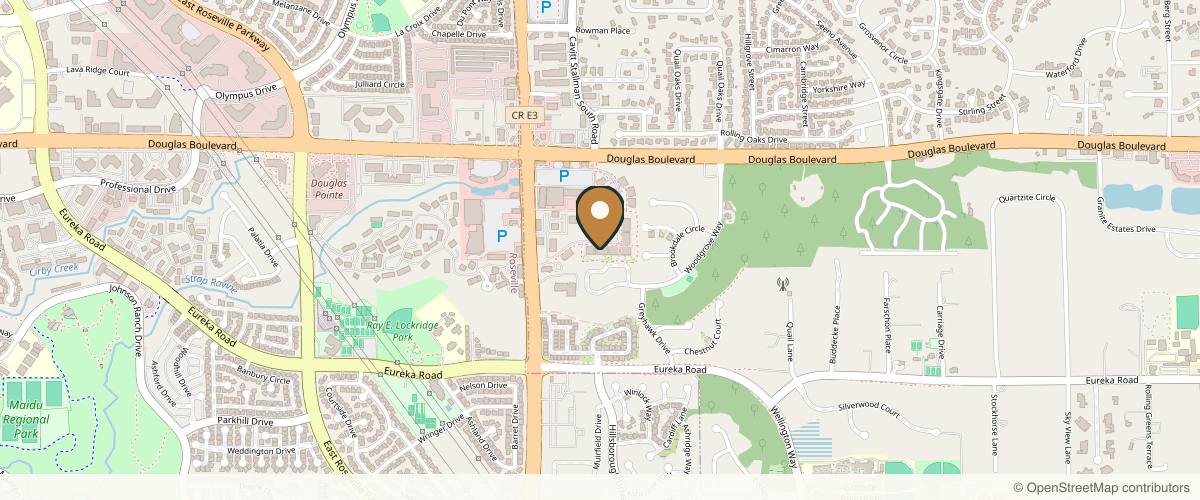 Map showing the exact location of Aesthetics, by Dr. Lee at 4190 Douglas Blvd Ste 100, Granite Bay, CA 95746, USA