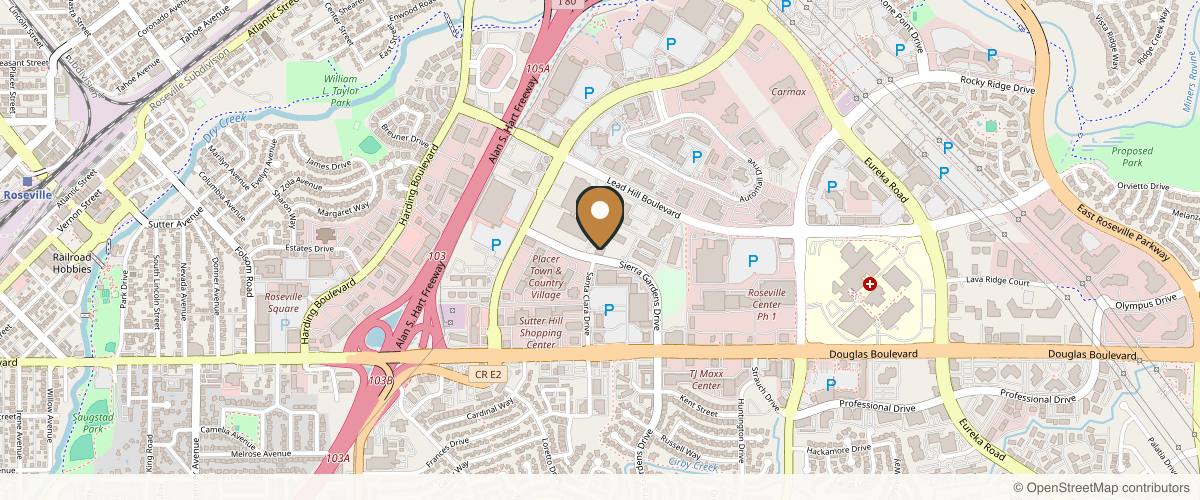 Map showing the exact location of Aesthetics by Vivi at 1850 Sierra Gardens Dr Ste 24, Roseville, CA 95661, USA