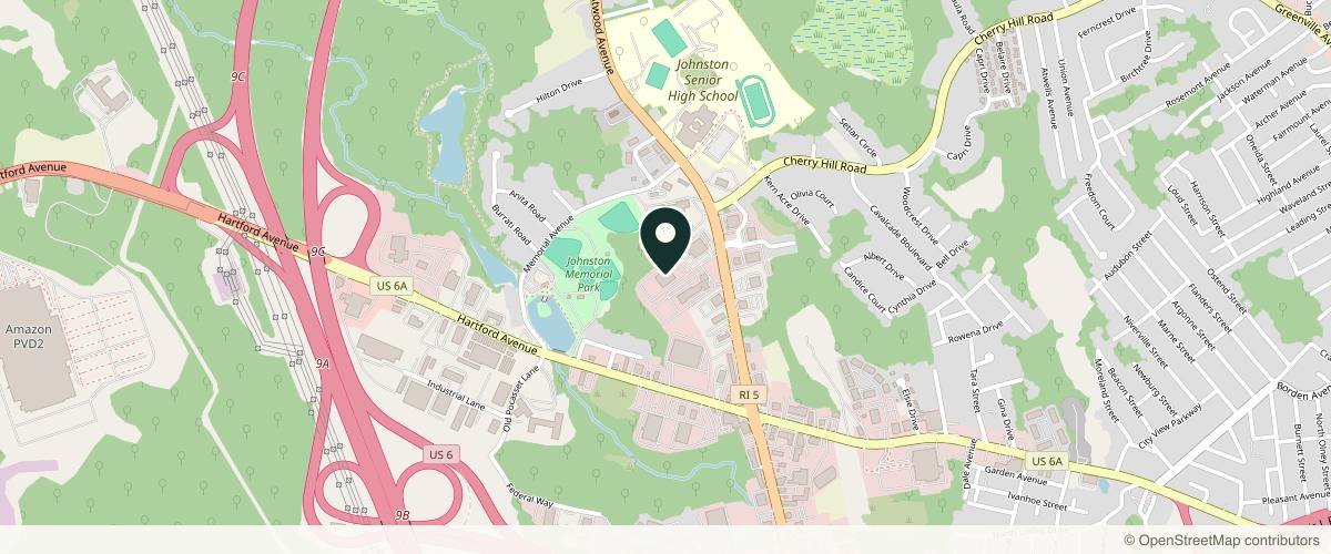 Map showing the exact location of Agape Medical Spa & Weight Loss Center at 1526 Atwood Ave Suite 210, Johnston, RI 02919, USA