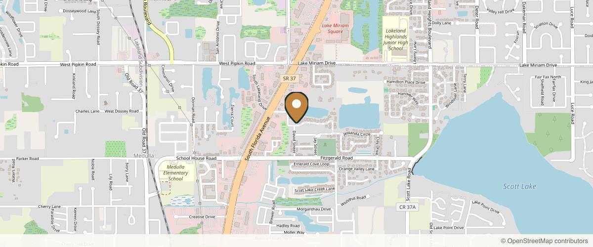 Map showing the exact location of Ageless Aesthetics & Wellness at 242 Lake Harris Dr, Lakeland, FL 33813, USA