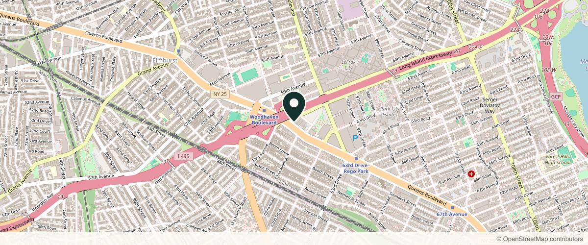 Map showing the exact location of Ageless NY By Bella at 92-29 Queens Blvd CU5, Rego Park, NY 11374, USA