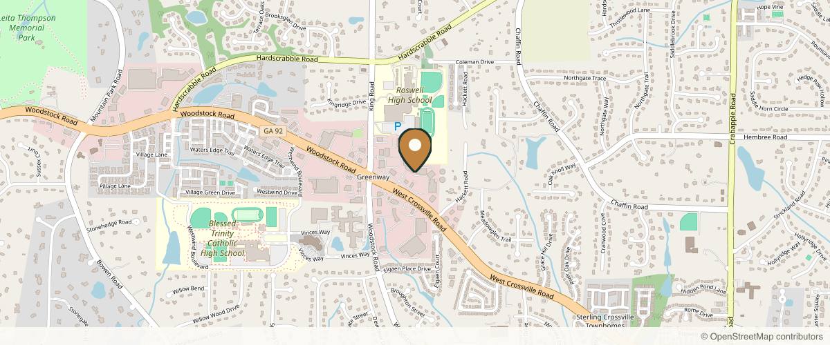 Map showing the exact location of Ageless Remedies at 625 W Crossville Rd Ste 128, Roswell, GA 30075, USA
