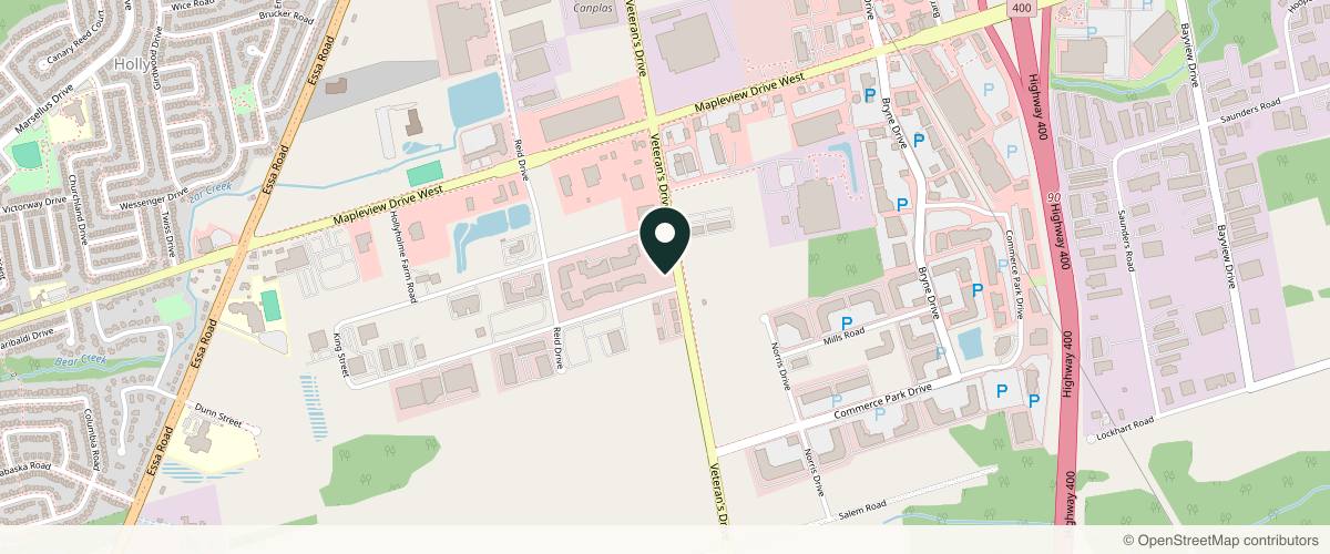 Map showing the exact location of AGLS Medical Clinic at 371 King St Unit 5, Barrie, ON L4N 6B5, Canada