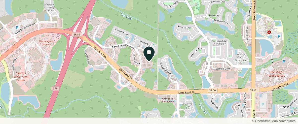 Map showing the exact location of Alera Med Spa at 2311 Cypress Cove Suite 101, Wesley Chapel, FL 33544, USA