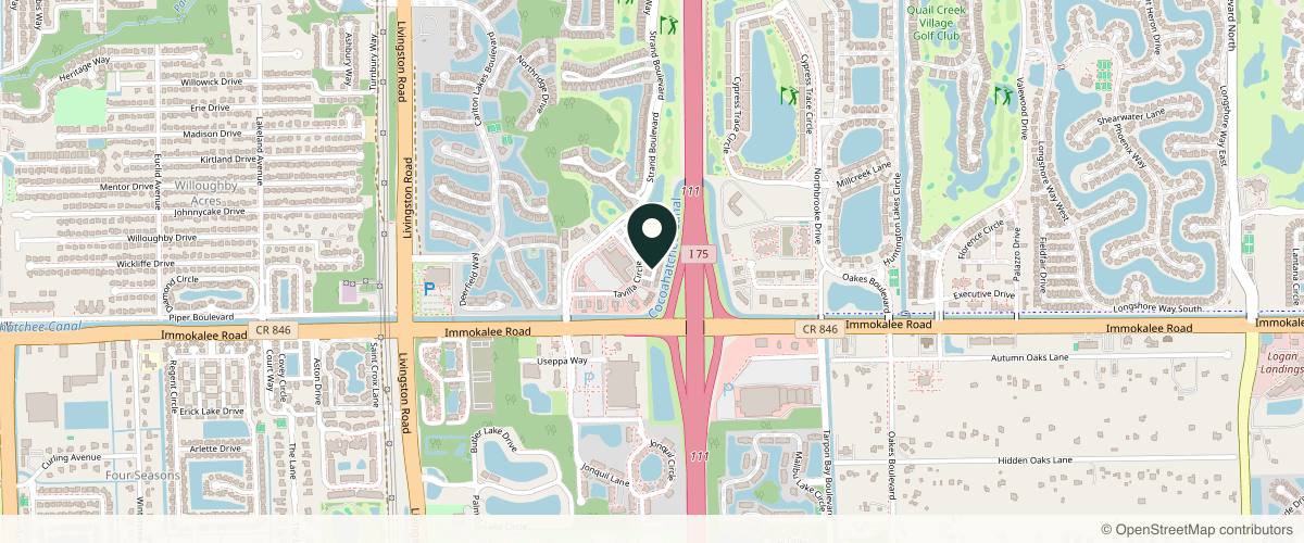 Map showing the exact location of Aliestetic Naples at 5650 Strand Ct, Naples, FL 34110, USA