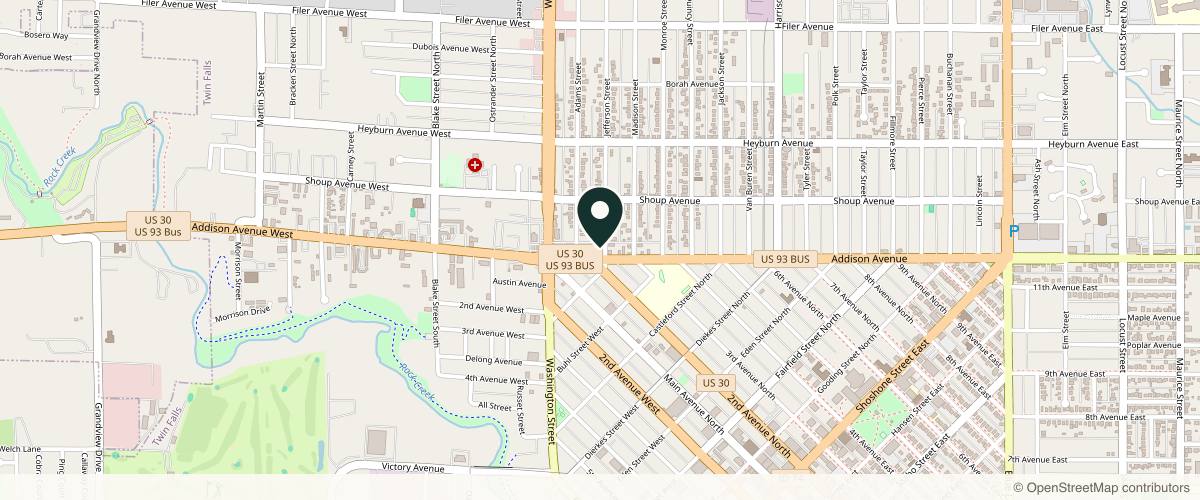 Map showing the exact location of All About You Hormones and Wellness at 191 Addison Ave, Twin Falls, ID 83301, USA