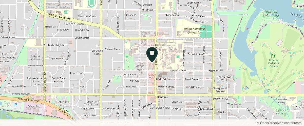 Map showing the exact location of Allerica Aesthetics at 4727 Cooper Ave, Lincoln, NE 68506, USA