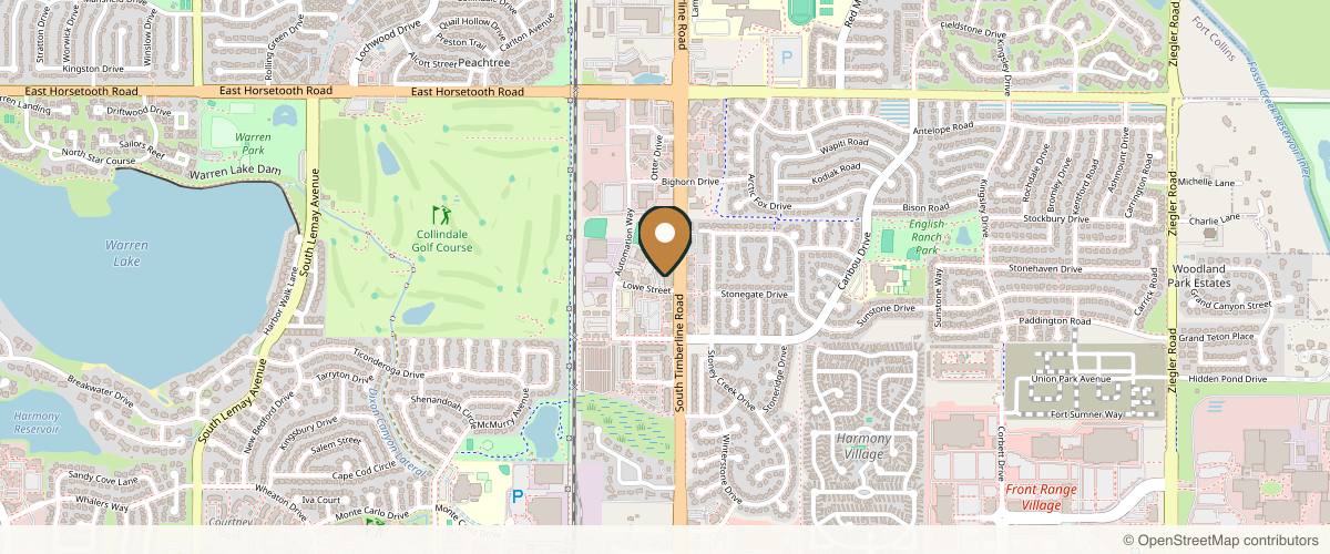 Map showing the exact location of Allura Skin, Laser & Wellness Clinic at 2032 Lowe St Ste 103, Fort Collins, CO 80525, USA