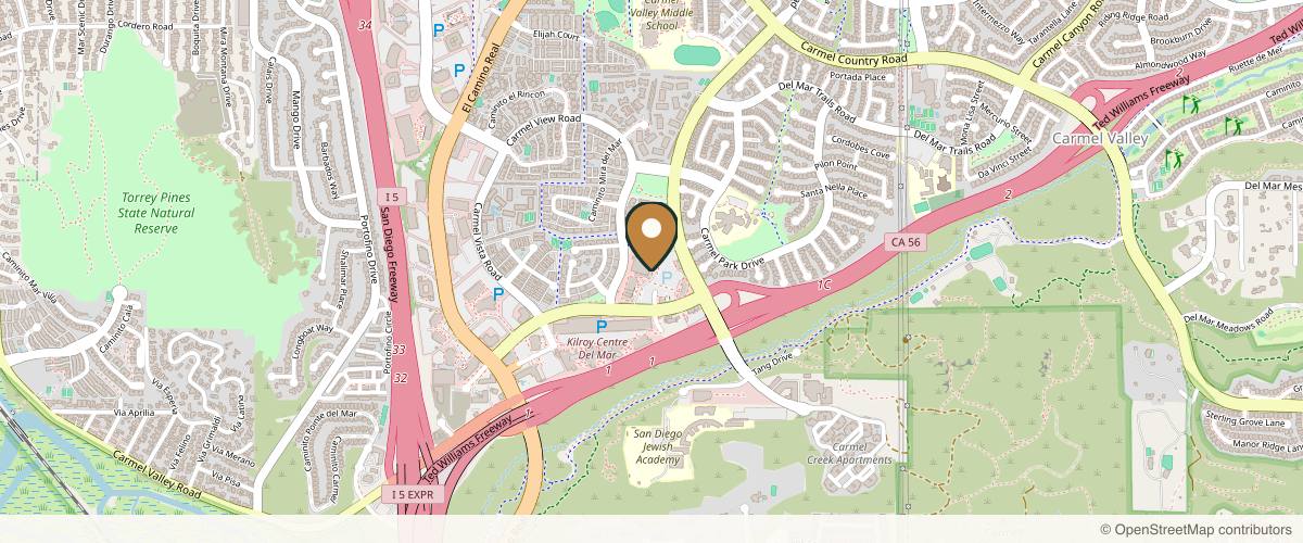 Map showing the exact location of Allurant Medical Spa at 3860 Valley Centre Dr #407, San Diego, CA 92130, USA