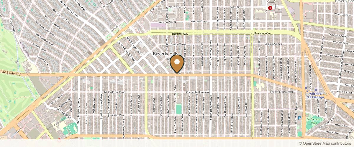 Map showing the exact location of ALTA Aesthetic Clinics at 9301 Wilshire Blvd Unit 601, Beverly Hills, CA 90210, USA