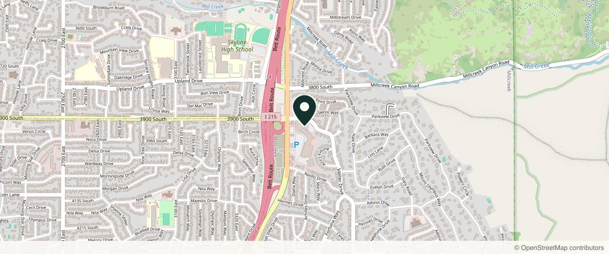 Map showing the exact location of Altitude Medspa at 3939 Wasatch Blvd #5, Salt Lake City, UT 84124, USA