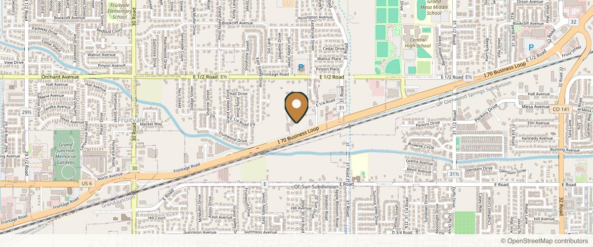 Map showing the exact location of Amadika Aesthetics at B2, 3070 I-70BL, Grand Junction, CO 81504, USA