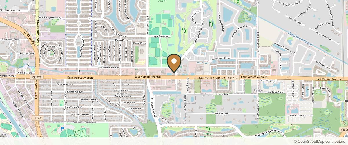 Map showing the exact location of AMARA Aesthetic Surgery & Dermatology at 1370 E Venice Ave #205, Venice, FL 34285, USA