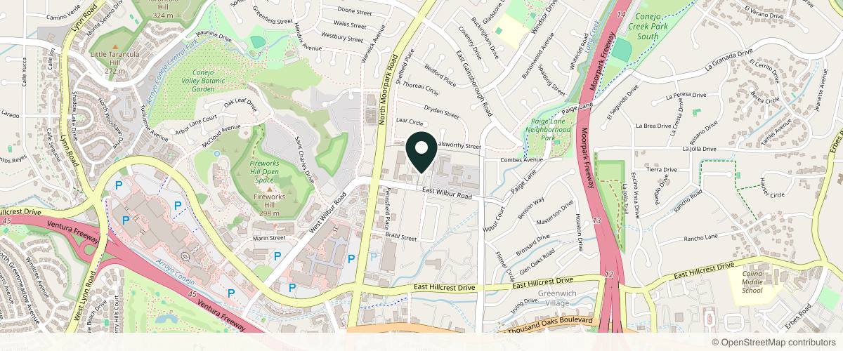 Map showing the exact location of AMAZING FACE Medi-Spa at 187 E Wilbur Rd Ste 101, Thousand Oaks, CA 91360, USA