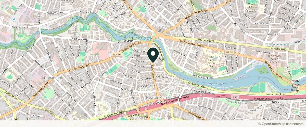 Map showing the exact location of Amee’s Medical Spa at 100 Galen St #302, Watertown, MA 02472, USA