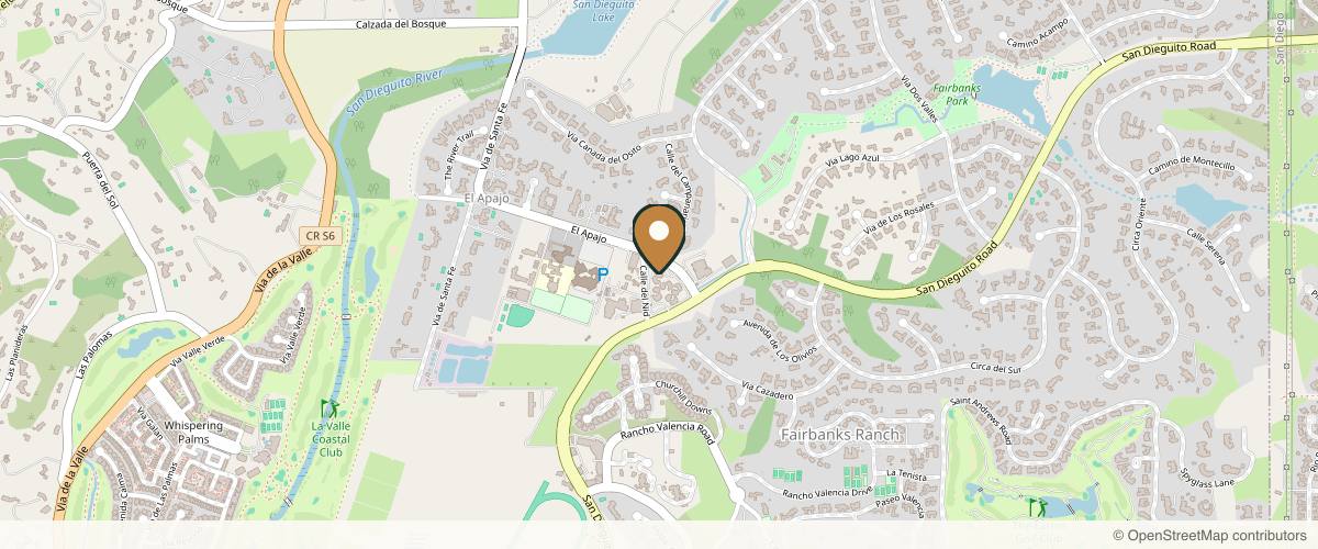 Map showing the exact location of Amy Davis, RN, BSN - Injector in the Ranch, Aluma Medical Aesthetics at 16236 San Dieguito Rd Ste 3-14, Rancho Santa Fe, CA 92091, USA