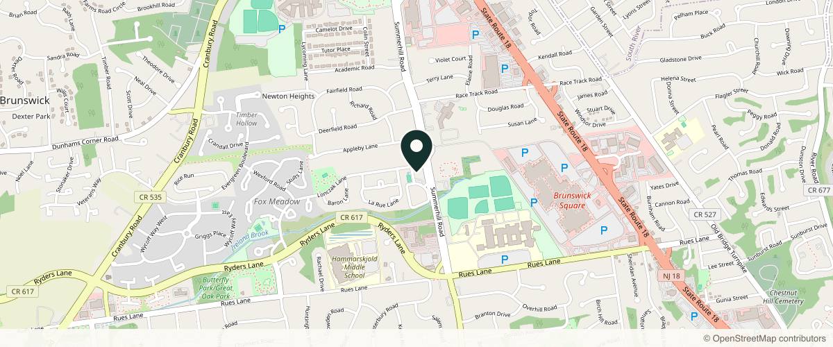 Map showing the exact location of Anara Medspa & Cosmetic Laser Center, LLC at 9 Auer Ct Ste C & D, East Brunswick, NJ 08816, USA