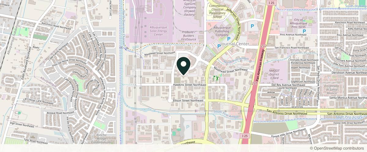 Map showing the exact location of Anastasi Aesthetics at 7400 Hancock Ct NE STE E1, Albuquerque, NM 87109, USA