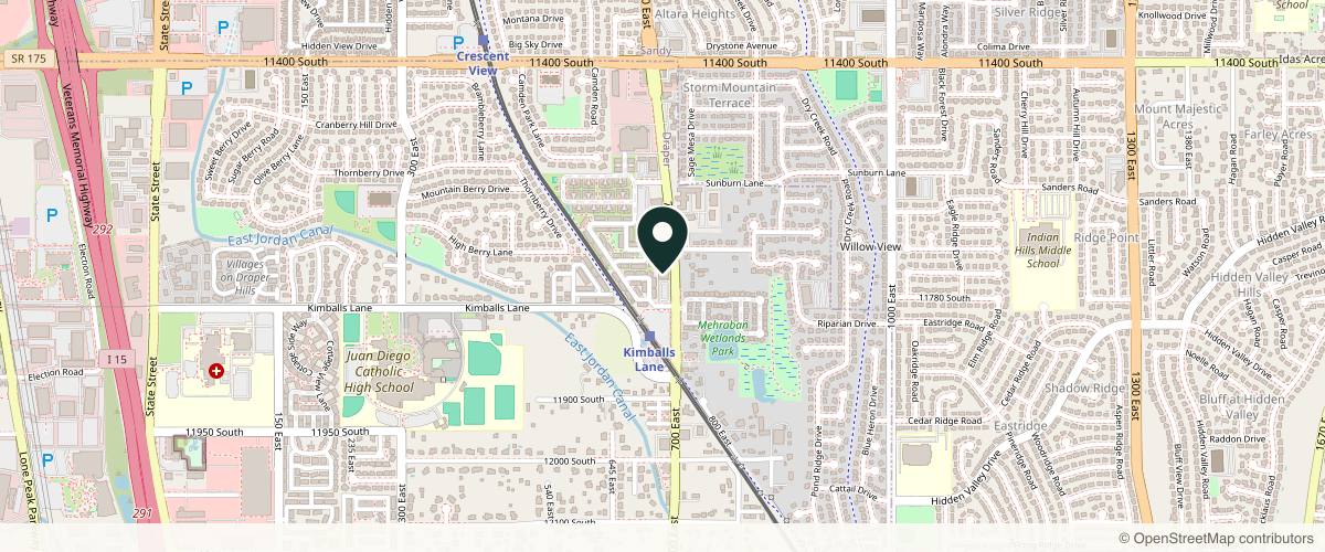 Map showing the exact location of Angela K Brimhall DO at 11760 S 700 E #112, Draper, UT 84020