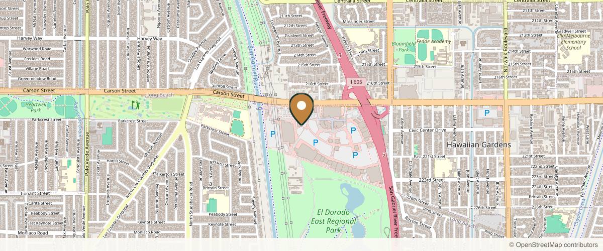 Map showing the exact location of Angileé Med Spa at Phenix Suites, 7255 Carson Blvd Ste #118, Long Beach, CA 90808, USA