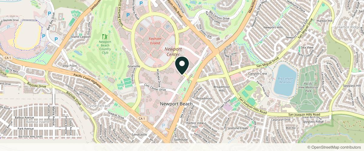 Map showing the exact location of Ann Aesthetics Anti-Aging and Wellness at 369 San Miguel Dr St. #320, Newport Beach, CA 92660, USA